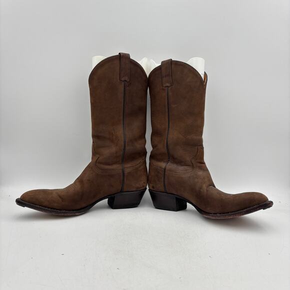 Vintage Tony Lama Brown Leather Cowboy Western Botos Men\'s 10D Workwear